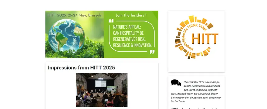Hospitality Inside – Website-Referenz