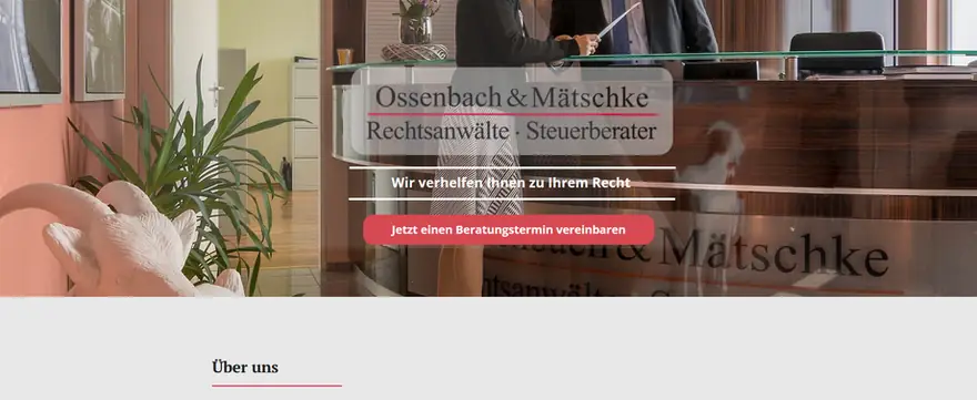 Kanzlei O-und-M – Website-Referenz