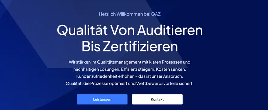 QAZ-Tann – Website-Referenz