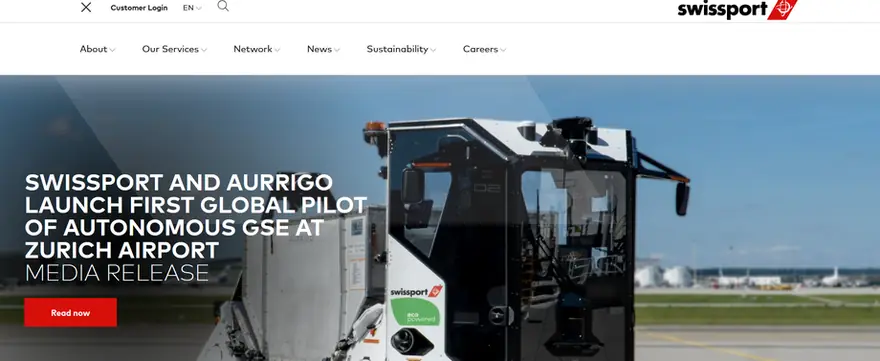 Swissport – Website-Referenz