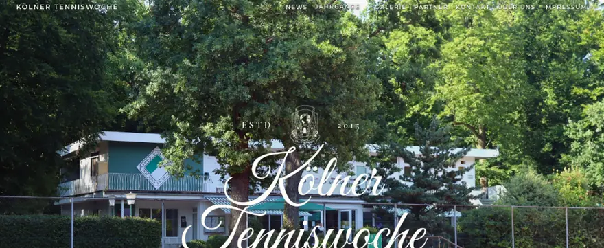 Kölner Tenniswoche – Website-Referenz
